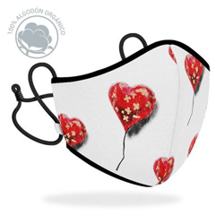 Mascarilla R40 Brandalised Heart balloon Adulto en oferta
