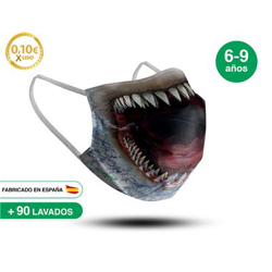 Mascarilla reutilizable 6-9 años SHARK en oferta