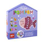 Juego de pompones y papeles Apli My first animales precio