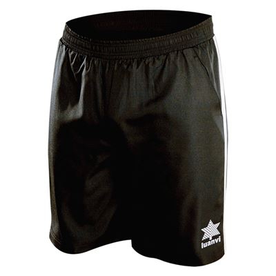 Pantalón Corto Deportivo Luanvi Micro Gama Negro Microfibra Talla: M