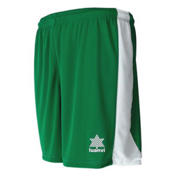 Pantalón Corto Deportivo Luanvi Premium Blanco/Verde Talla: L características