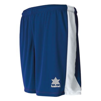 Pantalón Corto Deportivo Luanvi Premium blanco, azul Talla: XL