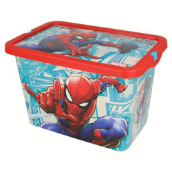 Caja de ordenación de plástico Spiderman 7 litros Rojo precio
