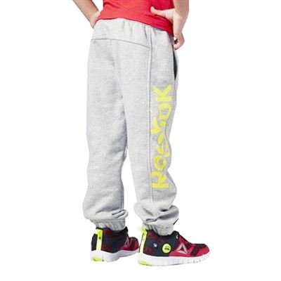 Pantalón Deportivo Infantil Reebok B ES BL Pant Gris Amarillo Talla L