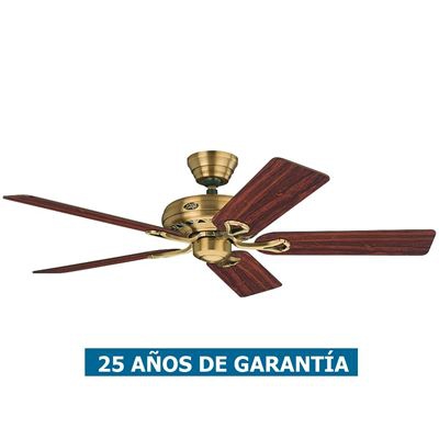 Ventilador de techo Hunter Savoy 24520 palisandro o roble medio / latón antiguo