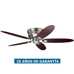 Ventilador de techo Hunter 24372 Low Profile arce o chocolate / cromo satinado precio