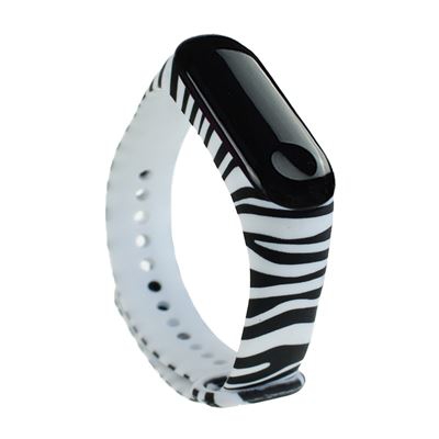 Pulsera de TPU para Xiaomi Mi Band 3 /4, Cebra