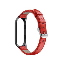 Recambio pulsera Blutech de Cuero compatible con Xiaomi Mi Band 3 / 4 Color Rojo precio