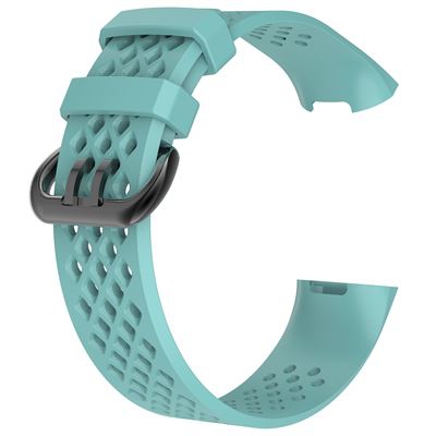 Pulsera de Silicona para Fitbit Charge 3 (6.5-9inch), Azul claro