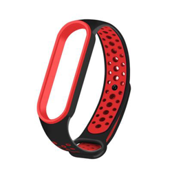 Pulsera Blutech recambio Xiaomi Mi Band 5 TPU Agujeros Negro y Rojo características