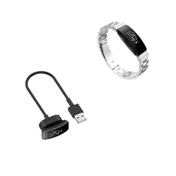 Kit Pulsera Acero Stainless Lux + Herramienta + Cargador Usb Charger Fitbit Inspire HR oro características