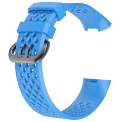 Pulsera de Silicona para Fitbit Charge 3 (5.1-7.1inch), Azul precio