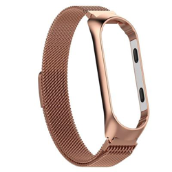 Pulsera Milanese Loop Cierre Magnético Xiaomi Mi Band 3 oro Rosa características