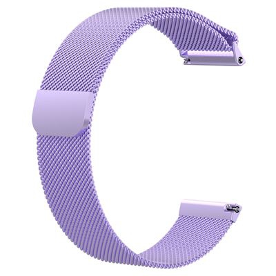 Pulsera de Acero inoxidable reemplazo para Fitbit Versa (195mm), Violeta