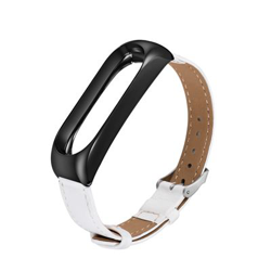 Pulsera de Silicona y marco de metal para Xiaomi Mi Band 3 /4, Blanco & Negro características