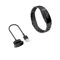 Kit Pulsera Acero Stainless Lux + Herramienta + Cargador Usb Charger Fitbit Inspire Negro características