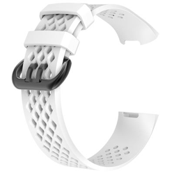 Pulsera de Silicona para Fitbit Charge 3 (5.1-7.1inch), Blanco características