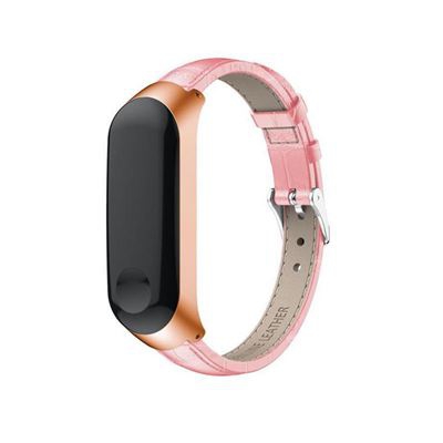 Recambio pulsera Blutech de Cuero compatible con Xiaomi Mi Band 3 / 4 Color Rosa