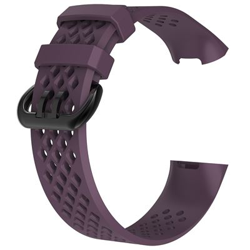 Pulsera de Silicona para Fitbit Charge 3 (6.5-9inch), Violeta oscuro en oferta