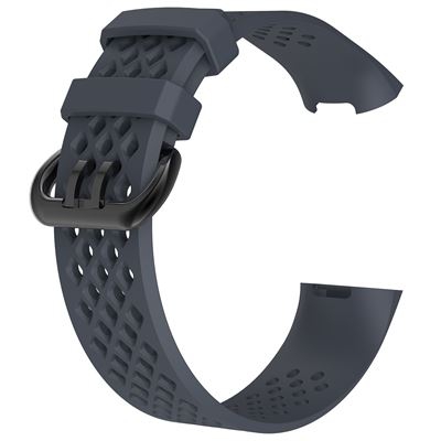 Pulsera de Silicona para Fitbit Charge 3 (5.1-7.1inch), Azul oscuro