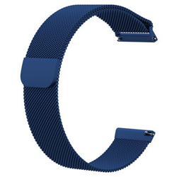 Pulsera de Acero inoxidable reemplazo para Fitbit Versa (195mm), Azul precio