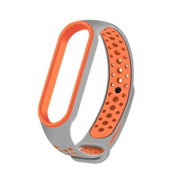 Pulsera Blutech recambio Xiaomi Mi Band 5 TPU Agujeros Gris y Naranja precio