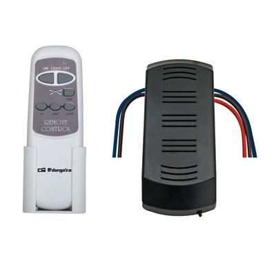 Kit mando a distancia Orbegozo RCM 8250, receptor y mando, controla velocidad y luz