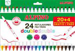 20+4 Rotuladores Double Double-Alpino en oferta