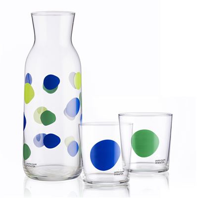 Set Jarra y 2 Vasos 35cl Benetton Vidrio