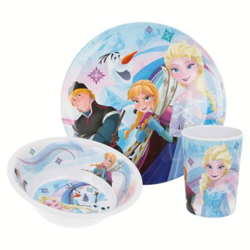 Set de menaje de plástico Frozen Blanco características