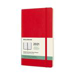 Agenda Large 2021 Semana Vista Horizontal Tapa Blanda Moleskine Rojo en oferta