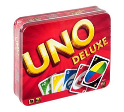 Juego de cartas Mattel Games UNO Deluxe características