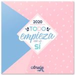 Calendario de pared 2020 Erik 30x30 multilingüe Amelie rosa