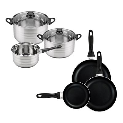 Batería cocina 5pc y 3 sartenes San Ignacio Toledo