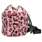 Mochila mini Top Model pelo leopardo con cordón de piel sintética precio