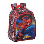 Mochila infantil Safta Marvel Spiderman go hero adaptable a carro precio