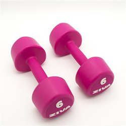 2 Mancuernas de 6 Kg Ziva Chic Studio Rosa en oferta