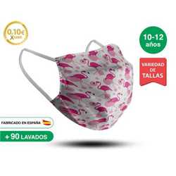 Mascarilla reutilizable 10-12 años FLAMINGO características