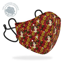 Mascarilla R40 Frida Red flowers Junior en oferta