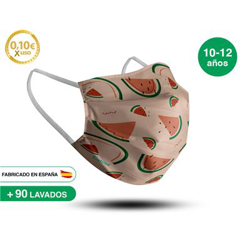 Mascarilla reutilizable 10-12 años REBANADAS DE SANDÍA en oferta