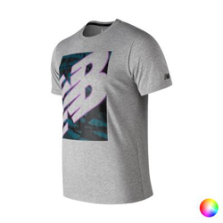 Camiseta de Manga Corta Hombre New Balance NB Heathertecht Morado Talla M características