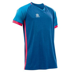 Camiseta Deportiva de Manga Corta Luanvi Aston Azul oscuro Talla: L en oferta