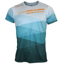 Camiseta Deportiva de Manga Corta Luanvi Duna Azul (M) en oferta