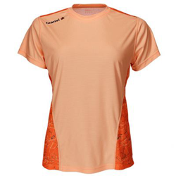 Camiseta de Manga Corta Mujer Luanvi Nocaut Fantasy Naranja (5 uds) Talla: M en oferta