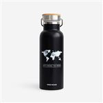 Botella Mapamundi Etna negro 500ml