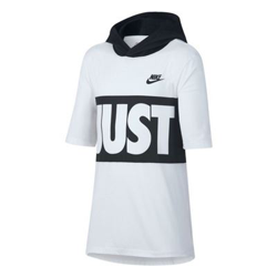 Camiseta de Manga Corta Niño Nike B Nsw Tee Hoodie SS Jdi Band Blanco Negro Talla M en oferta