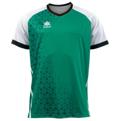 Camiseta Deportiva de Manga Corta Unisex Luanvi Cardiff Blanco/Verde Talla: L precio