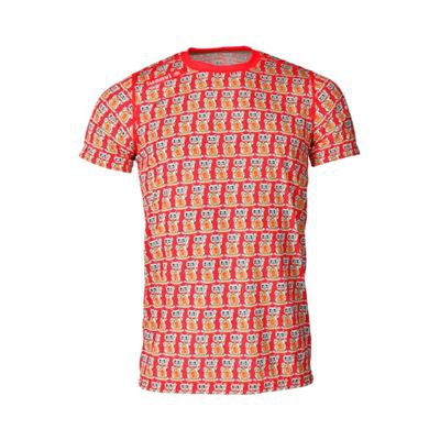 Camiseta de Manga Corta Hombre Luanvi Lucky Rojo Talla: S