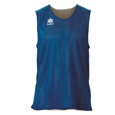 Camiseta de Tirantes Unisex Luanvi Triple Azul Reversible Talla: XXL