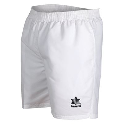 Pantalón Corto Deportivo Luanvi Tour Blanco Microfibra Talla: XXS